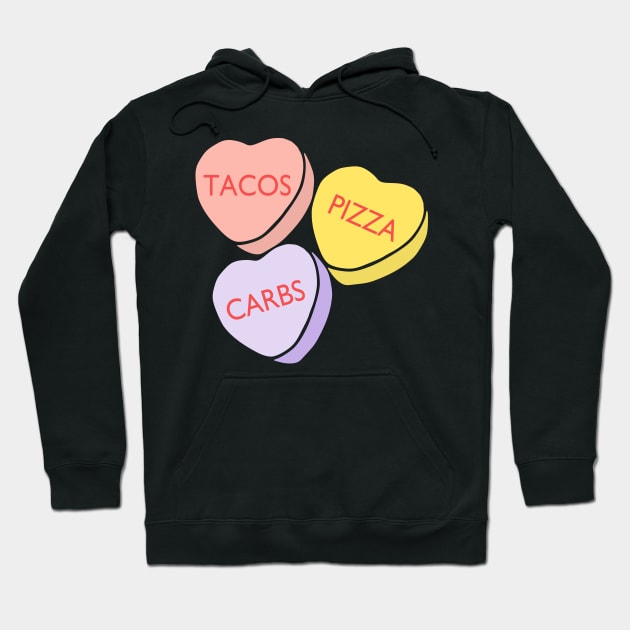 Funny Conversation Hearts Candy Hoodie by kapotka